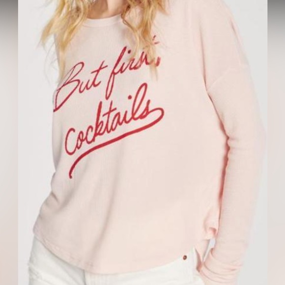 NWT Wildfox “but first cocktails” sweatshirt - Picture 2 of 5